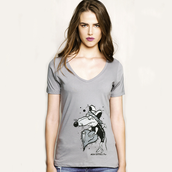 Γκρι εικονογραφημένο t-shirt - μεταξοτυπία - βαμβάκι, γυναικεία, καρδιά, σε αγαπώ, δώρα αγίου βαλεντίνου, δώρα για γυναίκες