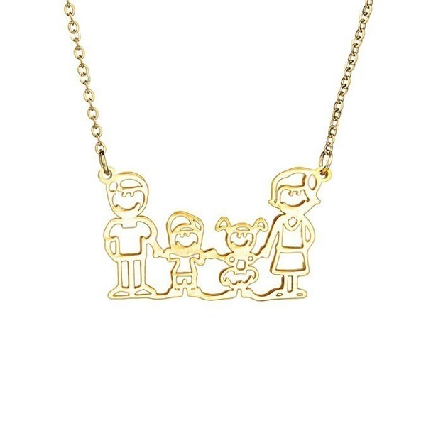 family necklace 2 kids| ατσαλινο κολιε οικογενεια αγορι&κοριτσι minimal - statement, αλυσίδες, αλυσίδες, chic, fashion, ιδιαίτερο, μοντέρνο, μέταλλο, παιδί, καθημερινό, minimal, must, διακριτικό, λεπτό, ατσάλι, ευκολοφόρετο, διαχρονικό, οικογένεια - 2