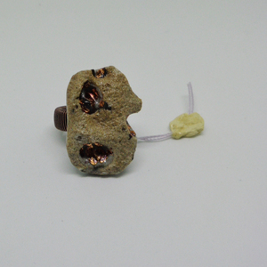 Δαχτυλίδι τσιμέντου - Λάβα «Λήμνος» - statement, handmade, λάβα, χαλκός, τσιμέντο, δαχτυλίδι, χειροποίητα, rock, σταθερά, μεγάλα - 2