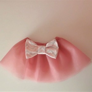 Τούλινη φούστα (tutu) ροζ chevron φιόγκος - βαμβάκι, φιόγκος, κορίτσι, βρεφικά, πρωτότυπα δώρα, για παιδιά