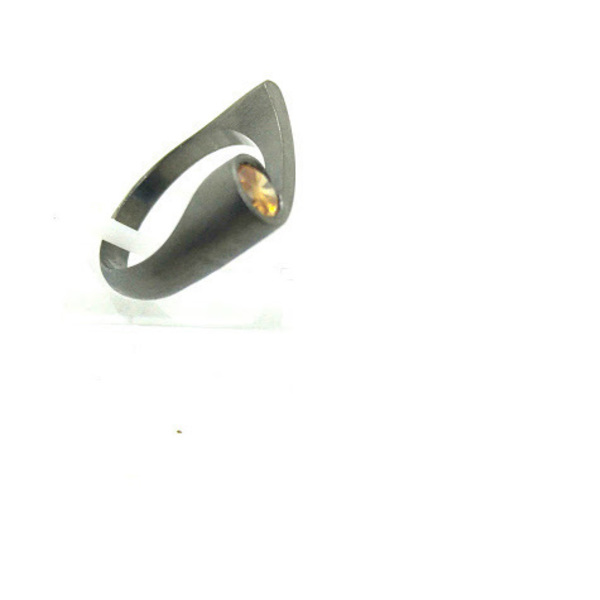 Ασημένιο δαχτυλίδι 925,επιροδιωμένο με σαμπανιζέ ζιργκόν. Διατίθεται και σε επίχρυσο με μαύρο ζιργκόν. - ασήμι, ασήμι, μοναδικό, μοντέρνο, επιχρυσωμένα, επιχρυσωμένα, ασήμι 925, δαχτυλίδι, χειροποίητα, καθημερινό, μικρά, unique, ζιργκόν, boho, boho, σταθερά, μεγάλα, επιροδιωμένα - 2