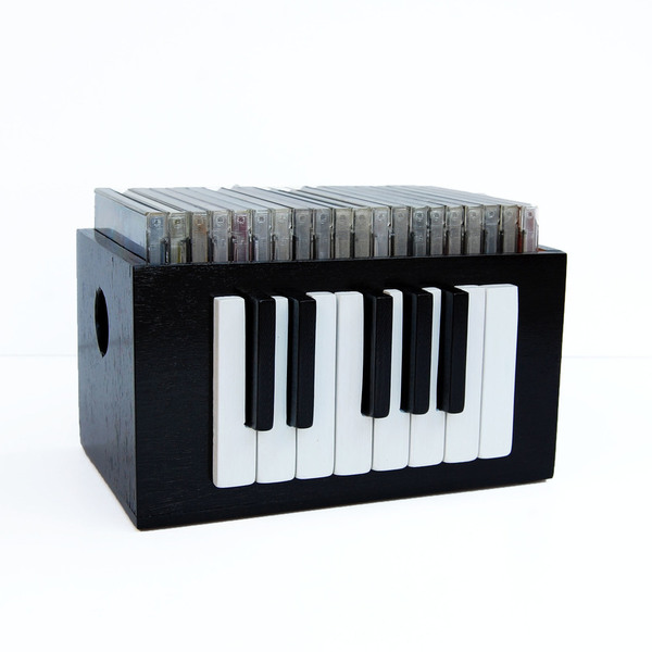 Piano__μοναδική χειροποίητη, ζωγραφισμένη στο χέρι θήκη CD - ξύλο, ζωγραφισμένα στο χέρι, μοναδικό, κουτί, χειροποίητα, θήκες, unique