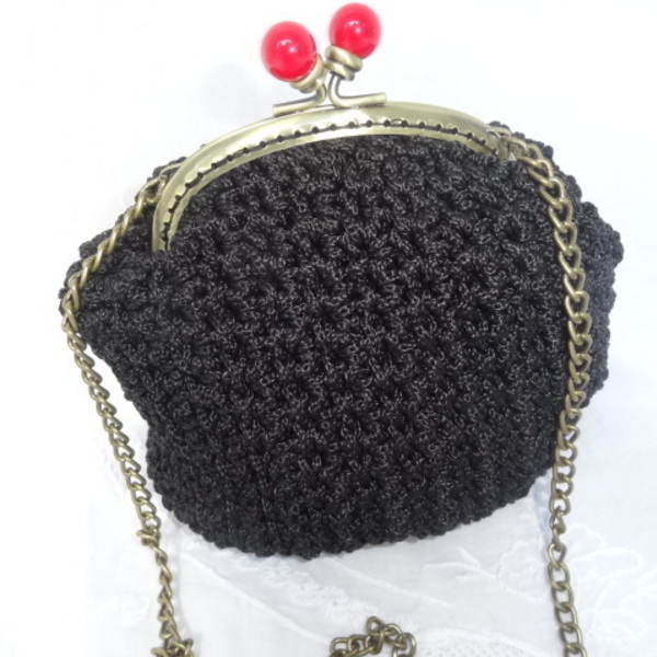 Πλεκτή χειροποίητη τσάντα113 - crochet, πλεκτές τσάντες - 2
