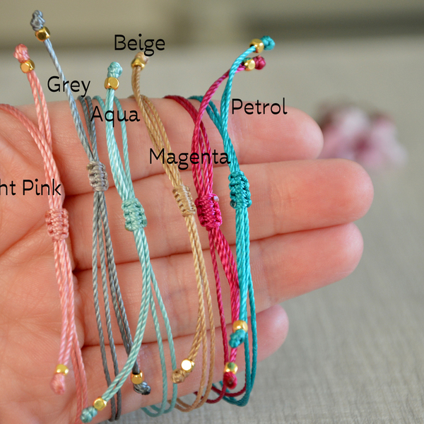 Tiny heart bracelet - charms, μαργαριτάρι, μαργαριτάρι, καρδιά, βραχιόλια, χειροποίητα, διακριτικό, αυξομειούμενα, φθηνά - 5