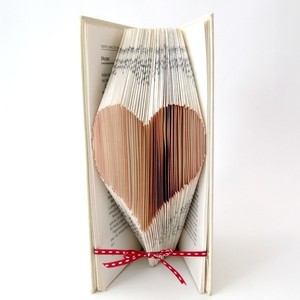 Βιβλίο καρδιά - διακοσμητικό, καρδιά, χαρτί, διακοσμητικά