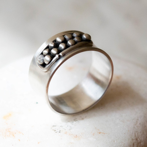 Ασημένιο δαχτυλίδι - ασήμι, γυναικεία, ασήμι 925, δαχτυλίδι, χειροποίητα, βεράκια, δώρα για γυναίκες - 2