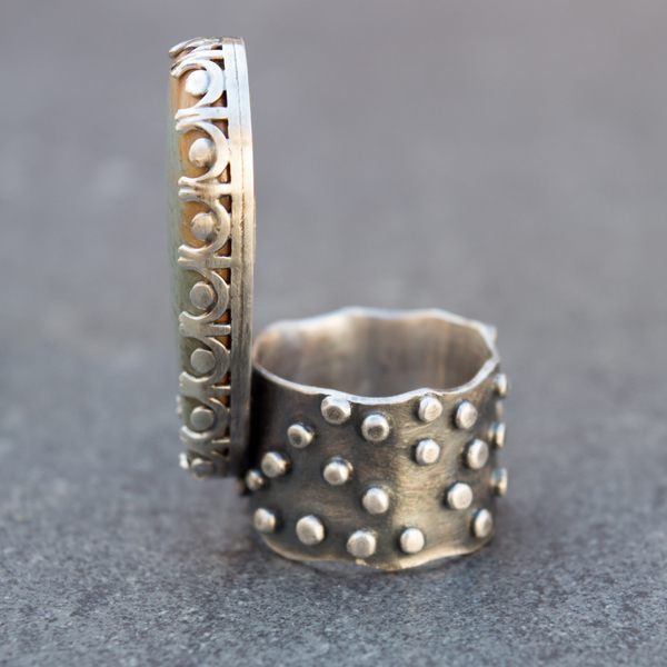 Ασημένιο δαχτυλίδι με Royal Imperial Jasper (Ίασπις) - statement, ασήμι, ημιπολύτιμες πέτρες, handmade, βραδυνά, vintage, μοντέρνο, πέτρα, ασήμι 925, χειροποίητα, romantic, boho, ethnic, μεγάλα - 3