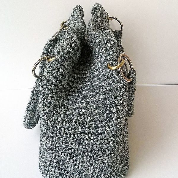 Τσάντα ώμου - fashion, ώμου, crochet, χειροποίητα, must, unique, πλεκτές τσάντες - 2