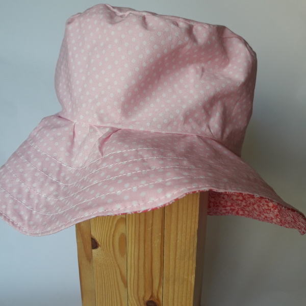 Βρεφικό καπέλο χειροποίητο - ροζ, κορίτσι, δώρο, βρεφικά, καπέλο, για τα μαλλιά, για παιδιά - 4