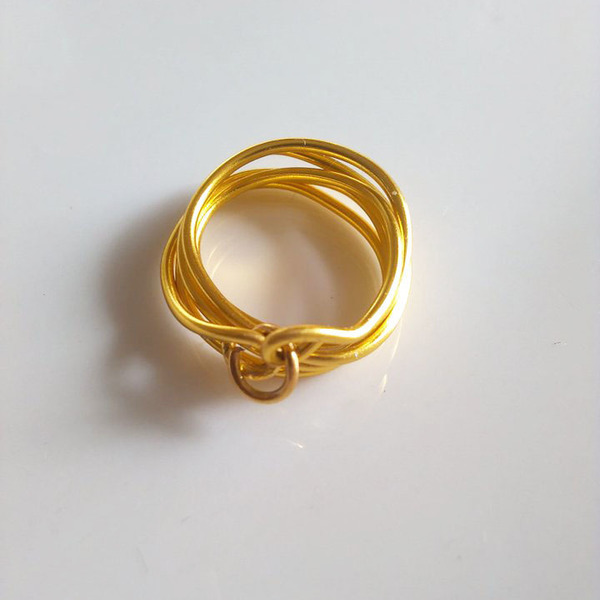 Chevalier Gold Ring - chevalier, επιχρυσωμένα, αλουμίνιο, minimal
