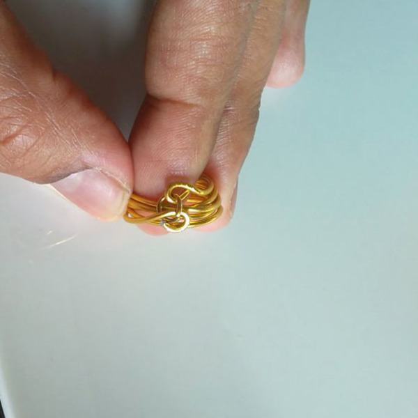 Chevalier Gold Ring - chevalier, επιχρυσωμένα, αλουμίνιο, minimal - 3