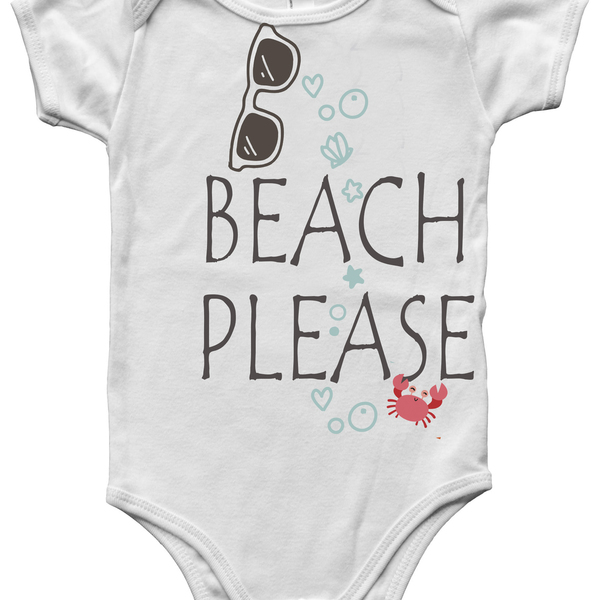 ❥Beach please!| ❥Φορμάκι μωρού/ παιδικό μπλουζάκι - βρεφικά, βρεφικά φορμάκια, βρεφικά ρούχα