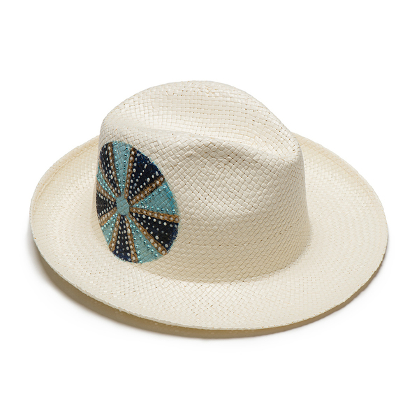 Καπέλο Ahinos Swarovski - καλοκαίρι, παραλία, ψάθινα
