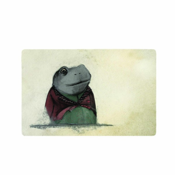 fine art print- ο βάτραχος με τα καλά του - χαρτί, αφίσες