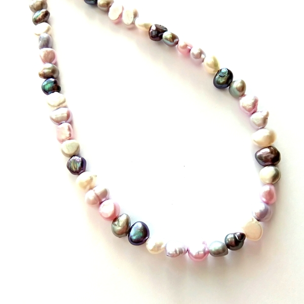 Romantic pearl necklace - ημιπολύτιμες πέτρες, vintage, κλασσικό, μαργαριτάρι, romantic, μακριά, διαχρονικό, μεταλλικά στοιχεία, αυξομειούμενα