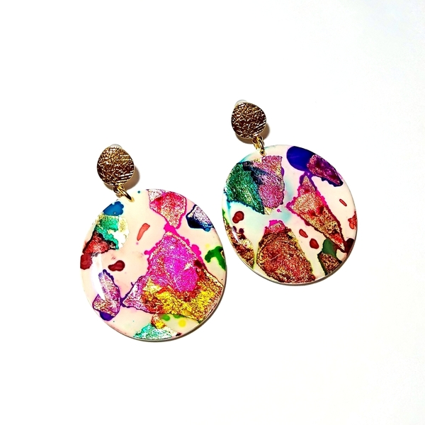 Colourfull dreams earrings - καρφωτά, Black Friday - 2