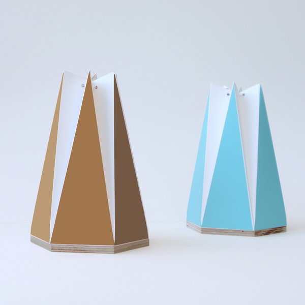 Χειροποίητο πορτατίφ origami καφέ ή θαλασσί - πορτατίφ, παιδικό δωμάτιο, δώρο παιδικό