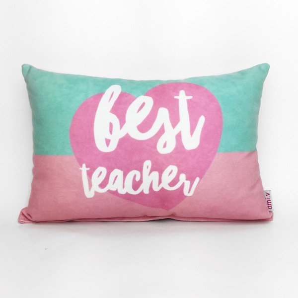 Μαξιλάρι - Best Teacher - Δώρο για την δασκάλα - δώρο, πρωτότυπο, δώρα για δασκάλες, μαξιλάρια