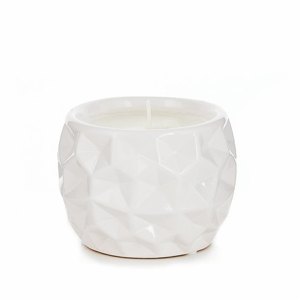 Χειροποίητο αρωματικό κερί σόγιας σε λευκό σκαλιστό ποτήρι - κερί, αρωματικά κεριά, σόγια, φυτικό κερί, αρωματικό χώρου, κερί σόγιας