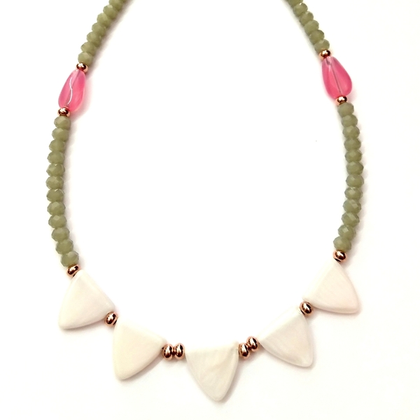 Romantic candy necklace - vintage, μοντέρνο, χάντρες, κοντό, romantic - 2