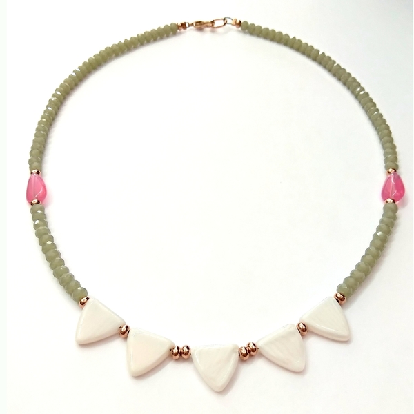 Romantic candy necklace - vintage, μοντέρνο, χάντρες, κοντό, romantic - 3