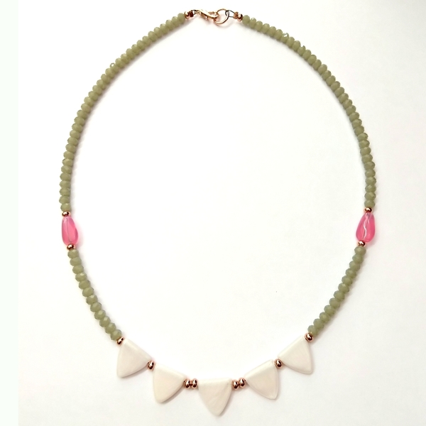 Romantic candy necklace - vintage, μοντέρνο, χάντρες, κοντό, romantic - 4