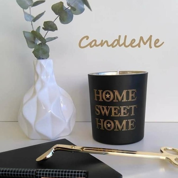 Χειροποίητο αρωματικό κερί σόγιας "Home Sweet Home" - κερί, αρωματικά κεριά, σόγια, πρωτότυπα δώρα, φυτικό κερί, αρωματικό χώρου, κερί σόγιας - 3