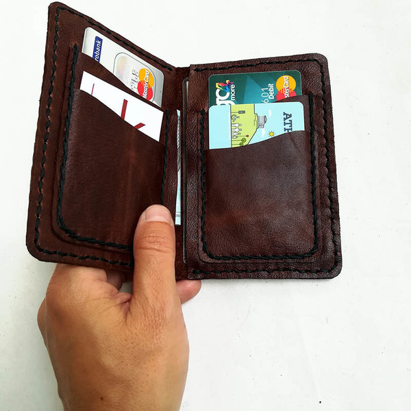 Δερμάτινο πορτοφόλι τσέπης - δέρμα - 4