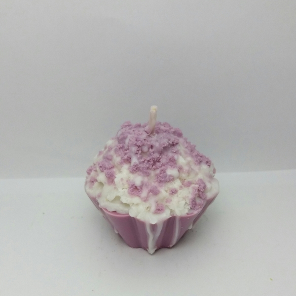 Κερί cupcake "βανίλια" - διακοσμητικό, δωράκι, κερί, αρωματικά κεριά, αρωματικό, gift, gift idea, δώρα γενεθλίων - 2