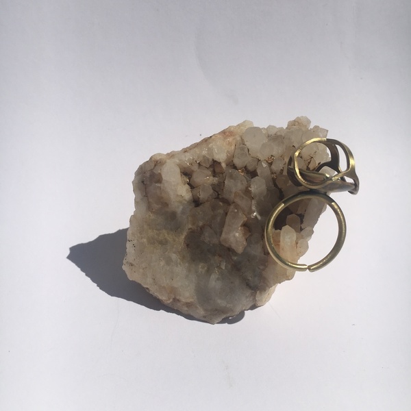 Δαχτυλίδι ορειχάλκινο “θολωτό” - statement, vintage, μοναδικό, ορείχαλκος, χειροποίητα, rock, αυξομειούμενα - 5