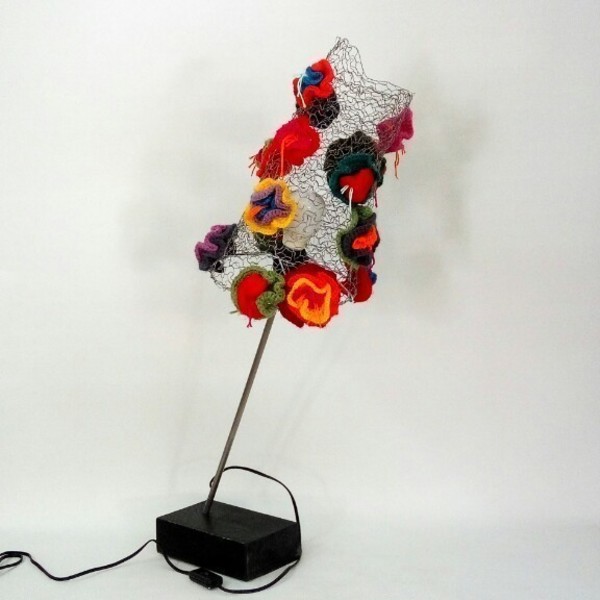 επιτραπέζιο φωτιστικό με λουλούδια - 3