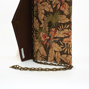 Φάκελος Φελλός με Αλυσίδα "Big Tropical Clutch" - αλυσίδες, μοναδικό, φάκελοι, χιαστί, τσάντα, φλοράλ, boho, ethnic, φελλός, μικρές - 5