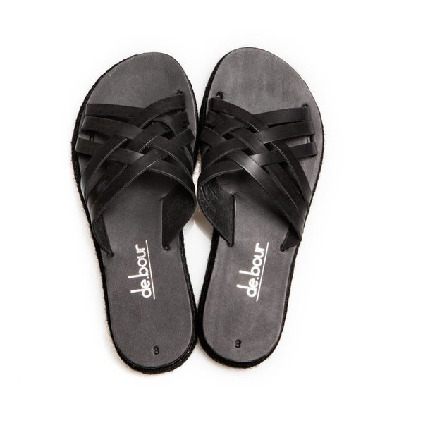 YVES black sandal - slides - 3