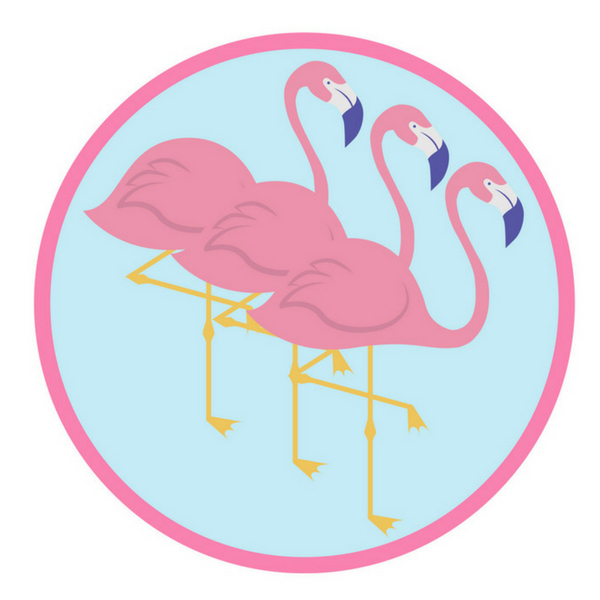 Χειροποίητη πινιάτα φλαμίνγκο, 38 εκ - κορίτσι, γενέθλια, βάπτιση, πινιάτες, flamingos - 4