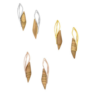 Earrings small kelyfos wood