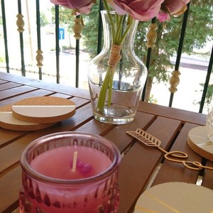 Αρωματικό Κερί σε Γυάλινο Vintage Ποτήρι Γυαλί 7,4 εκ και 7εκ Υ Τριαντάφυλλο - φιόγκος, γυαλί, τριαντάφυλλο, διακόσμηση, decor, κερί, αρωματικά κεριά, μινιατούρες φιγούρες - 4