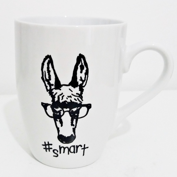 SaveTheDonkey Set "I am Smart" - πορσελάνη, κούπες & φλυτζάνια, πρωτότυπα δώρα - 4