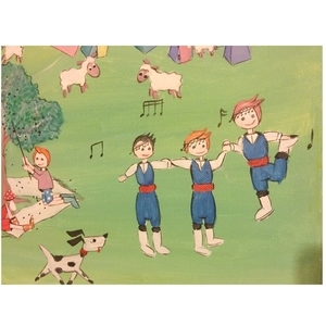 40*50 Παιδικός Πίνακας με όνομα «Κρητικάκι» - αγόρι, προσωποποιημένα, παιδικοί πίνακες - 3