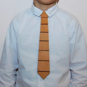 Ξύλινη παιδική γραβάτα Empnoia από οξιά. - ξύλο, χειροποίητα, αξεσουάρ - 4