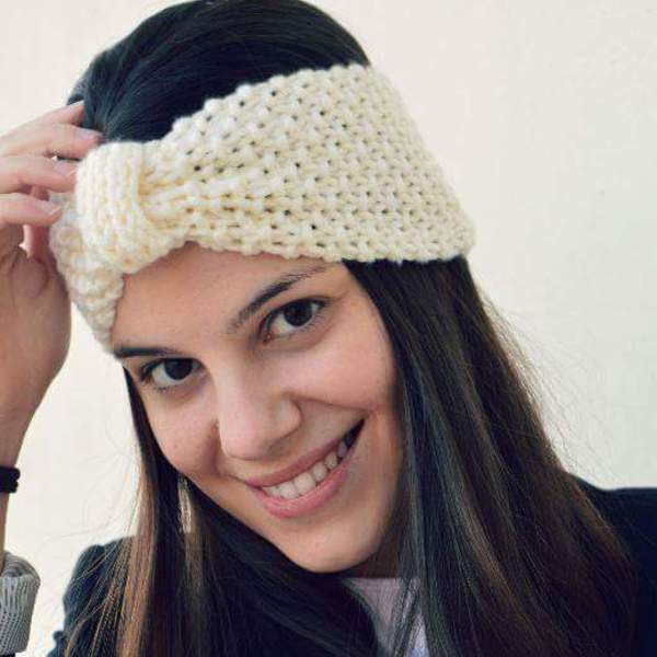 Knitted Headband - μαλλί, μοντέρνο, χειμωνιάτικο, χειροποίητα, headbands - 5