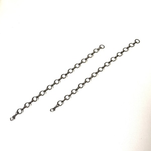 Black round chain minimal bracelet - αλυσίδες, γυναικεία, minimal, σταθερά, επιροδιωμένα