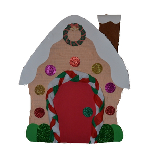 Πινιάτα Μπισκοτόσπιτο (gingerbread house) - πάρτυ, χριστουγεννιάτικο, πινιάτες, χριστούγεννα