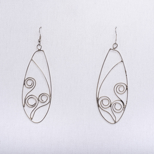 Σκουλαρίκια σε ασήμι 925 (silver earrings flowers) - ασήμι, ασήμι 925, μακριά, κρεμαστά, γάντζος - 4