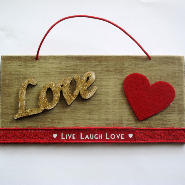 love - ξύλο, καρδιά, αγάπη, τοίχου, κρεμαστά, ζευγάρια, Black Friday - 2