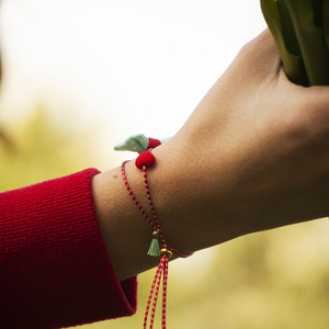 Valentine March Bracelet - φιόγκος, γυναικεία, καρδιά, με φούντες, μαρτάκια, καρτελάκια - 4