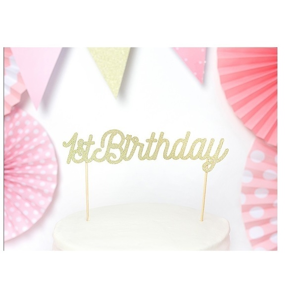 Διακοσμητικό Τούρτας 1st Birthday - κορίτσι, διακοσμητικά για τούρτες, διακοσμητικά, είδη για πάρτυ - 2