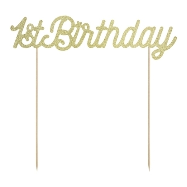 Διακοσμητικό Τούρτας 1st Birthday - κορίτσι, διακοσμητικά για τούρτες, διακοσμητικά, είδη για πάρτυ