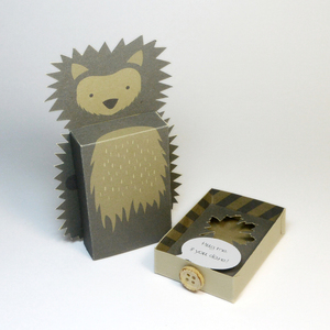 Emotibox 3D ευχητήρια καρτούλα σκατζόχοιρος, σκίουρος ή αρκούδα emotibox - δώρα γενεθλίων, γενική χρήση, δώρο έκπληξη - 2
