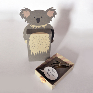 Emotibox 3D ευχητήρια καρτούλα αρκουδάκι πάντα, μαιμουδάκι, κοάλα - δώρα γενεθλίων, γενική χρήση, δώρο έκπληξη - 2