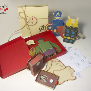 Emotibox 3D ευχητήρια καρτούλα Εκδικητές - δώρα γενεθλίων, γενική χρήση - 5